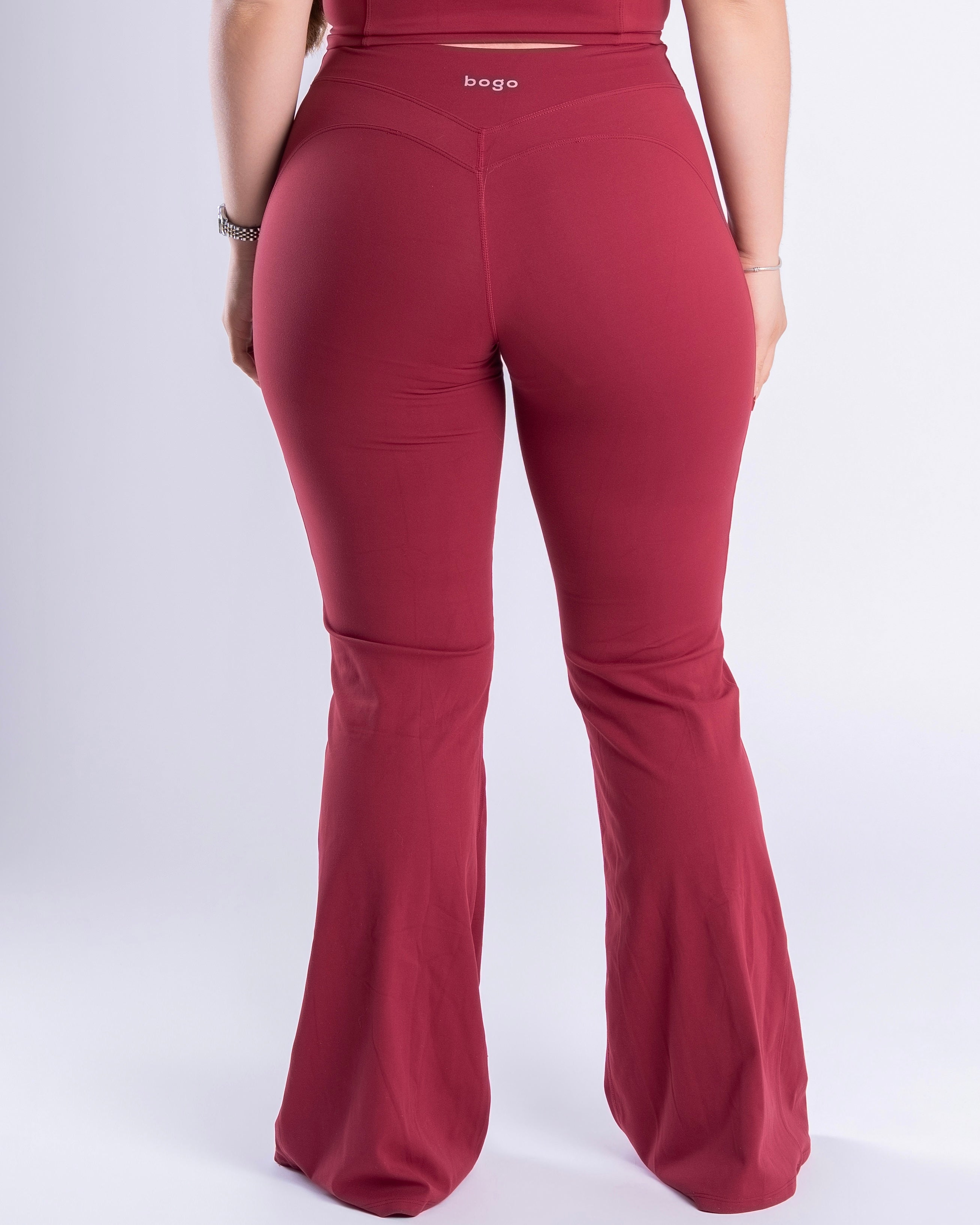 FLARED WINE RED