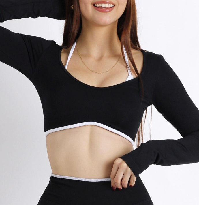TOP B&W LONG SLEEVE