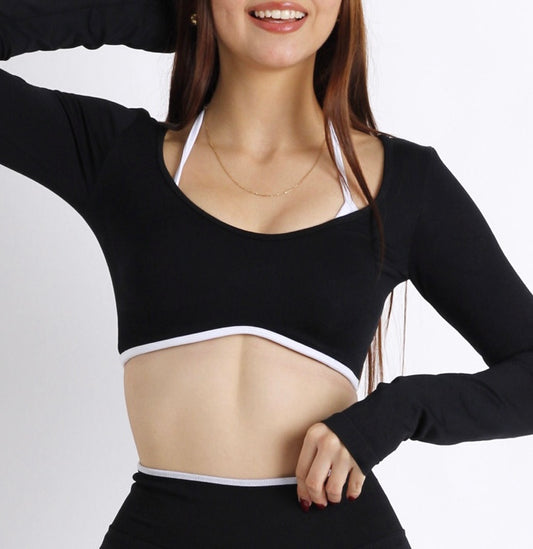 TOP B&W LONG SLEEVE