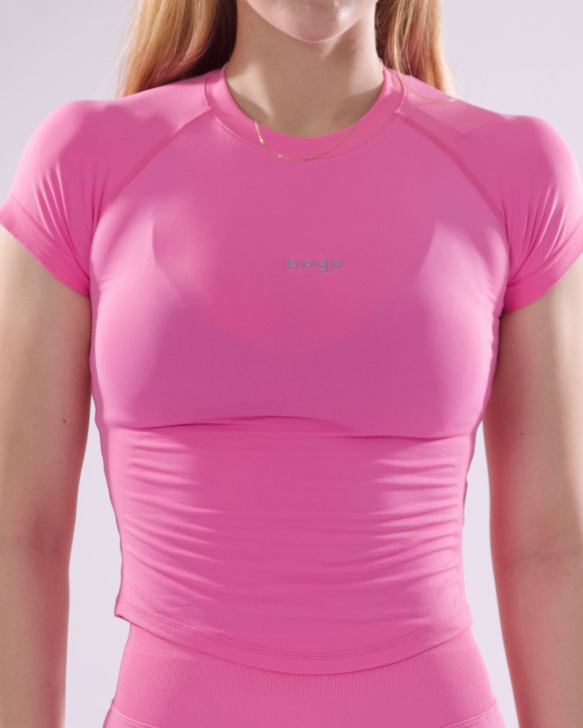 FITTED T-SHIRT BUBBLEGUM