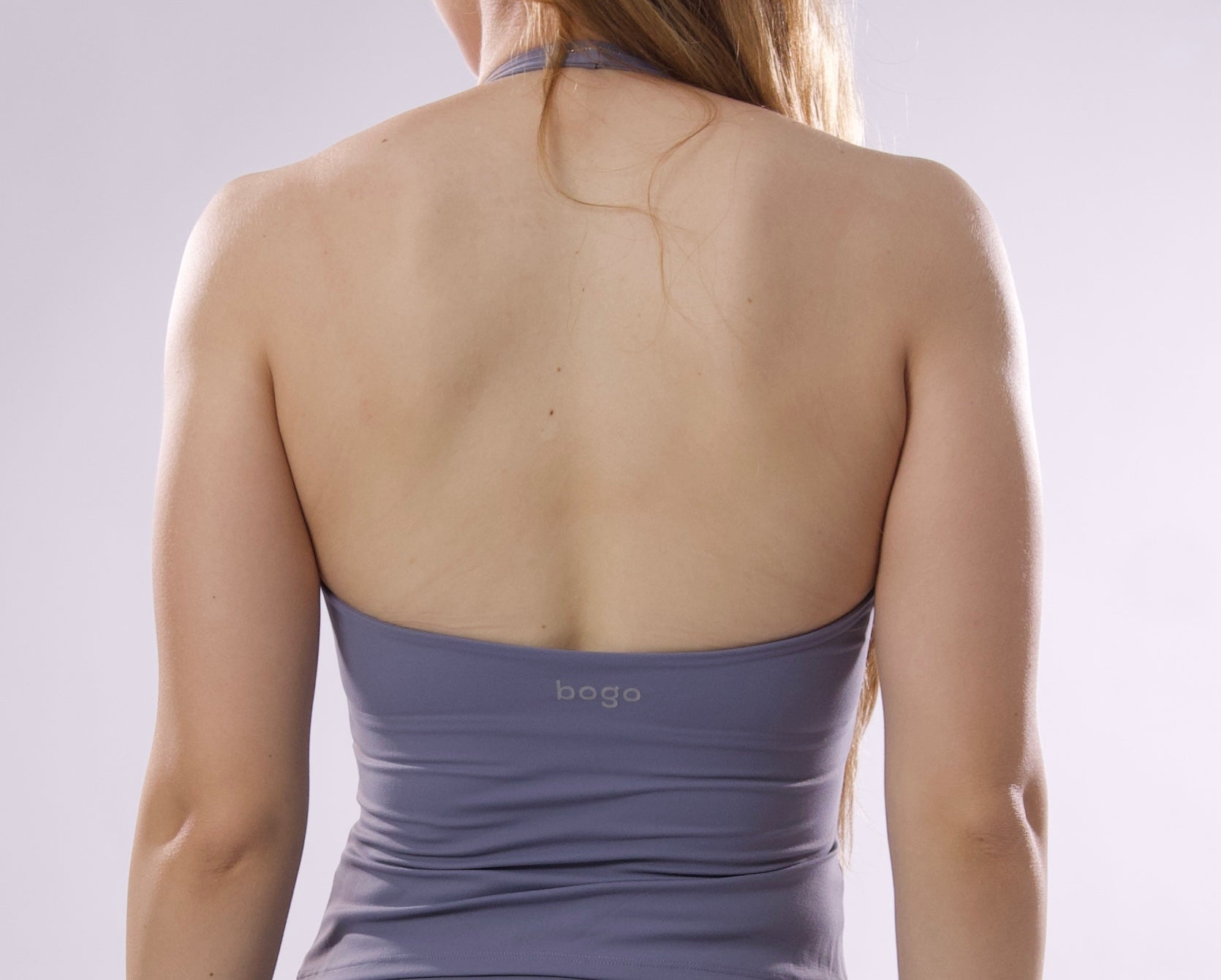 TWISTED HALTER BLUE GRAY