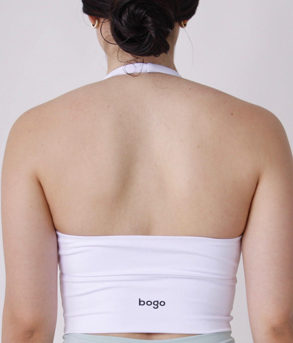 TOP HALTER BLANCO