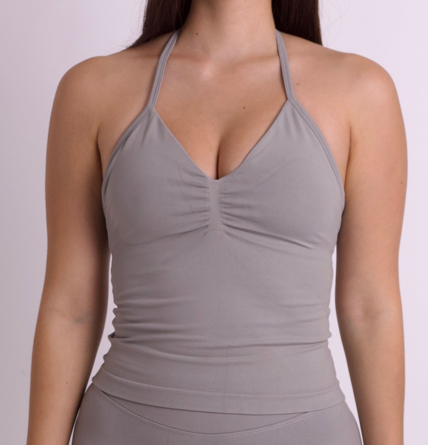 FITTED TANK LIGHT GRAY