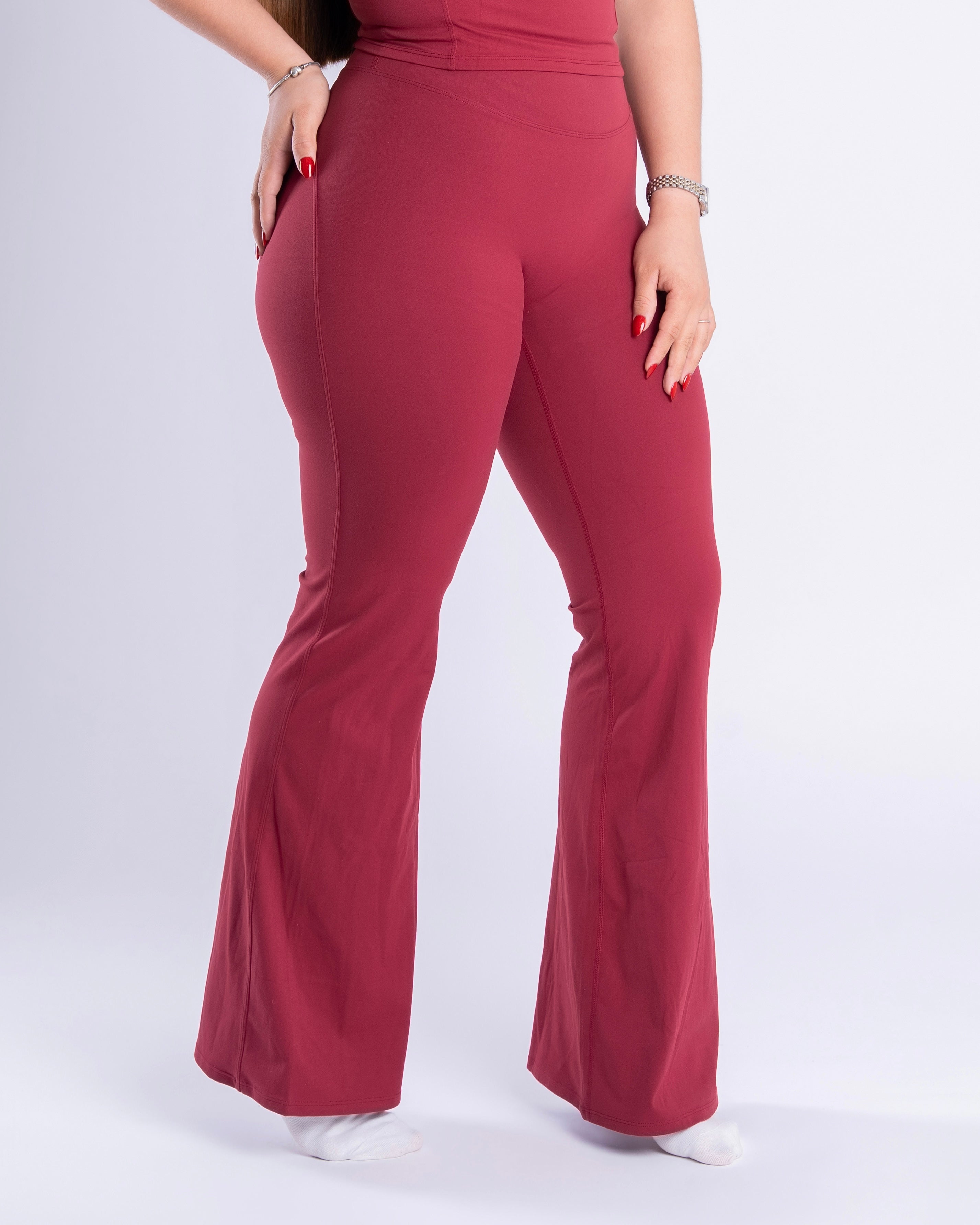 FLARED WINE RED